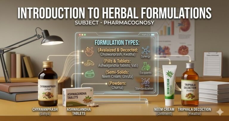 10. INTRODUCTION TO HERBAL FORMULATIONS