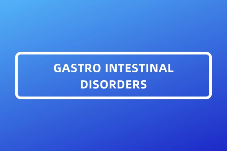 GASTRO INTESTINAL DISORDERS